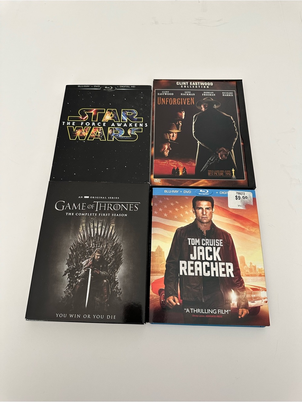 Action Movie Set/UNFORGIVEN-JACK REACHER-GOT SEASON 1-STAR WARS FORCE AWAKENS